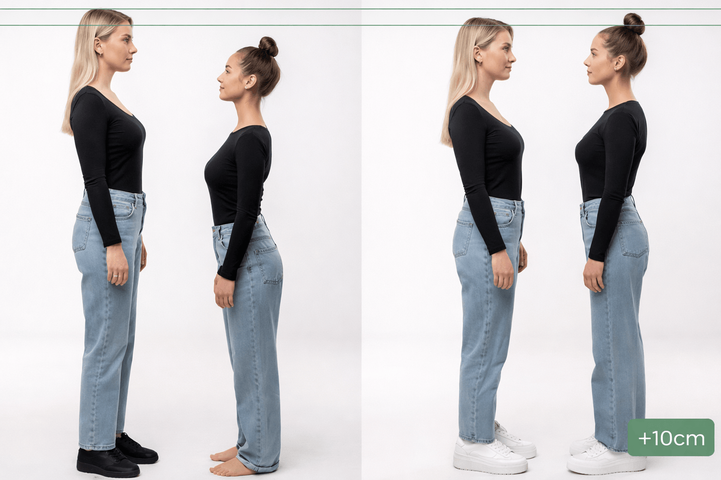 Chaussure réhaussée pour femme